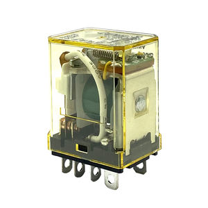 Relé Intermedio Original + Base DC12V 24V ACV 110V 220V 1/2/4/4 RY4, 2/4/2/4/1/2/4/2/4/2/2/1/2/2/4/1/2/2/V/2/V/1/2/2 - Product Image 1