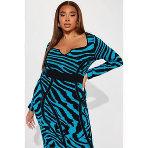 Nouvelle robe à manches évasées à rayures et patchwork avec imprimé sexy - Product Image 4