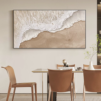 Grande peinture sur toile abstraite moderne neutre, décoration murale pour salon, chambre à coucher, galerie, peinture peinte à la main, décoration de la maison
