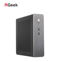 Boîtier PC Mini ITX personnalisé RGEEK en alliage d'aluminium, châssis HTPC avec ports USB2.0 et USB3.0