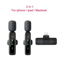 Microphone Lavalier sans fil L6 2.4G cardioïde/multi-directionnel, numérique Type-C à pince, faible latence, réduction du bruit pour smartphones