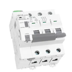 GEYA DIN Rail Mounting GYM9+RD Auto Reclosing Circuit Breaker Auto Reset Circuit Breaker 3P MCB Recloser