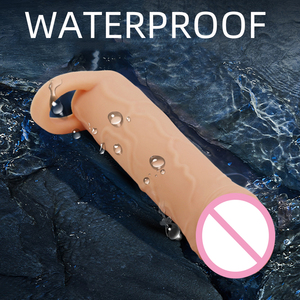 Manchon de pénis en silicone médical unisexe pour l'agrandissement, manchon de pénis flexible réutilisable super grand pour homme, pour agrandir et prolonger le <span class=keywords><strong>plaisir</strong></span> - Product Image 4