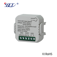 Controlador Inteligente Inalámbrico YET479WTR-DC 433MHz de 1 Canal (Módulo WIFI Tuya) para Automatización de Puertas de Garaje WIFI DC:10V-68V AC:8V-48V
