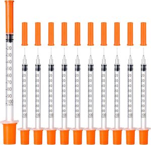 Seringue à insuline stérile jetable de 32 g, 1 ml, usage vétérinaire, qualité médicale PP, certifiée CE et ISO - Product Image 1