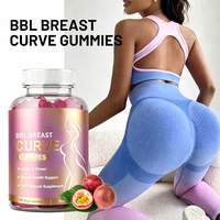BBL Gummy Buttlifting Gros Fesses Bonbons Fesses Raffermissant Élargissement Courbes Gros Seins Élargissement Essence Du Sein Gommes De Hanche Du Sein