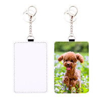Porte-cartes et porte-badges en cuir PU sublimé Awesomesub, couleurs mélangées, pour femmes et hommes, vente en gros