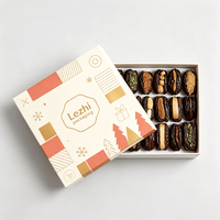Boîtes cadeaux en carton rigide pour chocolats, avec couvercle et base, finition mate, pour emballage de dattes