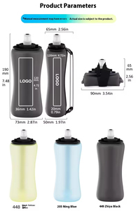 Eco Friendly BPA Free Silicone Outdoor Water <strong>Bottle</strong> Folding 350 ml Queeze Running Handheld Water <strong>Bottle</strong> for Running - Product Image 3
