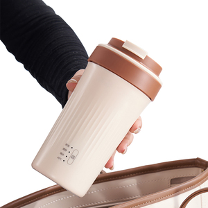 แก้วอุ่นนมไฟฟ้าอเนกประสงค์แบบพกพา สแตนเลส 304 ขนาด 300 มล. รองรับไฟ 220V/110V แบบปรับแต่งได้ - Product Image 6