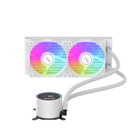 Refroidisseur liquide AIO ARGB COOLLEO 240 mm avec affichage de la température, dissipateur thermique en cuivre, refroidisseur d'eau pour processeur PC, radiateur LGA115X/1200/1700/1851AMD