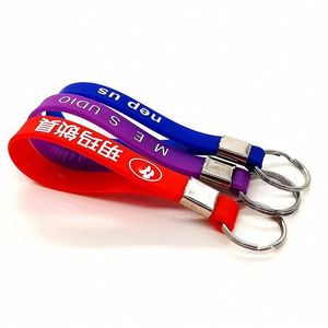 Bracelets de sport en silicone PVC personnalisés pour joueurs de basketball, porte-clés tendance – Prix usine en gros - Product Image 6