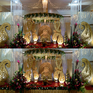 Decoración de Mandap con Diseño Paisley para Bodas Indias, Decoración de Mandap para Interiores con Diseño Paisley, Mandap Real para Bodas, Mandap Paisley para Escenarios, CM Mandap UK - Product Image 1