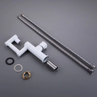 Robinet mitigeur de lavabo Weihao numérique moderne à poignée unique, avec cartouche céramique, en alliage de zinc, à montage sur plan, monotrou, pivotant à 360°