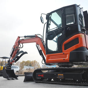 Mini Escavatore da 3 Tonnellate con Motore Kubota Euro 5 EPA, Spedizione Gratuita, Escavatore Cingolato per Uso Agricolo, Mini Escavatore da 1-2 Tonnellate per Uso Domestico - Product Image 3