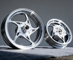 Ruedas de Aluminio Grabadas por CNC para Honda Giorno - 122.5J/122.15J, Ruedas de Conversión de Freno de Disco Delantero y Trasero - Product Image 6