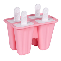 Moule à sucettes glacées en silicone durable à 4 trous et 6 trous à 9 trous pour bricolage plateau à crème glacée et baril à sucettes glacées