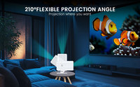 Proyector Inteligente Android F06 con Enfoque Automático y Wi-Fi 6 para Entretenimiento de Cine en Casa Portátil