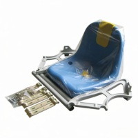 Siège de stade en plastique monté sur poteau, pour extérieur, football, gradins, chaise de tribune, Asiento De Estadio, prix usine ZS-ZKBB-C