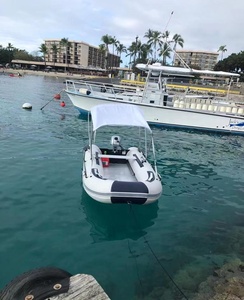 Bateau pneumatique gonflable RIB pour 4 personnes, 3,3 m (10,8 pieds), avec plancher en alliage d'aluminium 330, en PVC, à vendre - Product Image 3