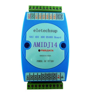 Eletechsup AMIDJ14 AMVDK15 6AI-4DI-4DO, 6 Canales de Entrada Analógica 4-20MA 0-10V, 4 Canales NPN RS485 Modbus RTU, Expansión PLC IO A718 - Product Image 1