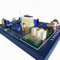 Maquette professionnelle d'énergie renouvelable pour exposition et présentation de projets
