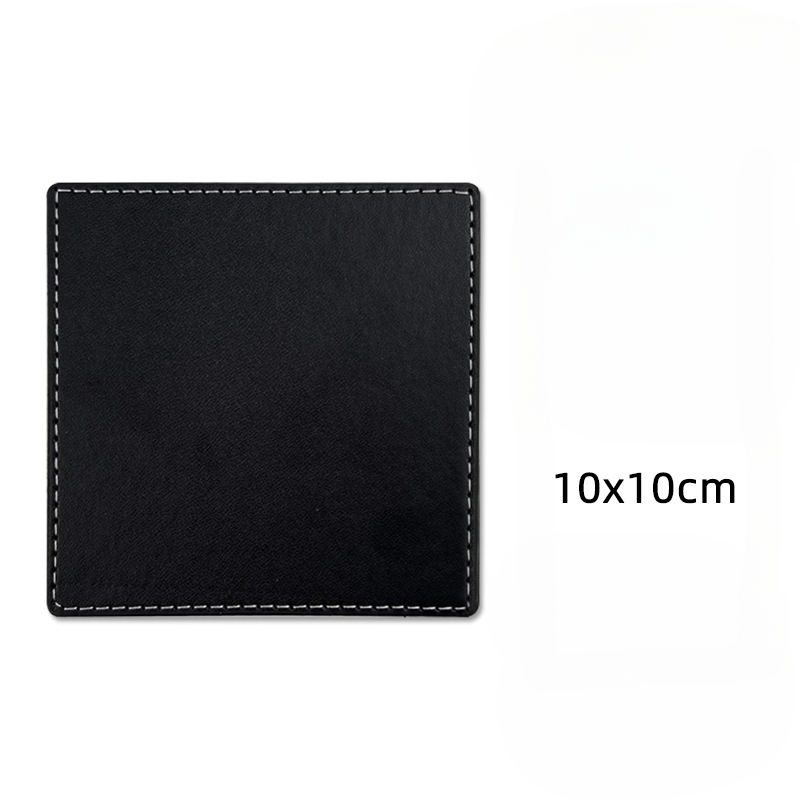 Cuadrado de una sola pieza posavasos negro