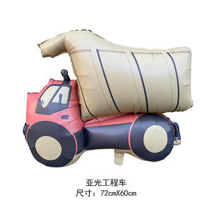 Nuevo globo de aluminio mate coche de policía camión de bomberos decoración de fiesta de cumpleaños coches globos - Product Image 2