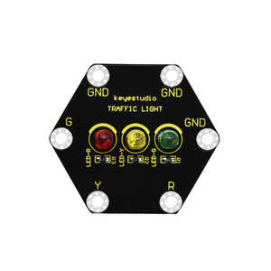 कीestudio प्रोग्रामिंग शिक्षा सूक्ष्म बिट हनीमून के लिए माइक्रोबिट के लिए यातायात प्रकाश मॉड्यूल - Product Image 1
