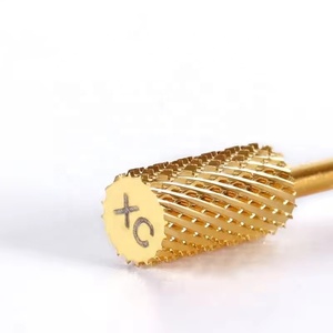 Brocas de carburo de tungsteno grandes doradas para taladro de uñas, accesorios para limas de uñas, herramienta de manicura para proveedores de salones - Product Image 5