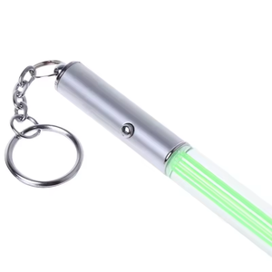Baguette magique durable flash lumineux Mini <span class=keywords><strong>sabre</strong></span> <span class=keywords><strong>laser</strong></span> porte-clés Nouvelle mini baguette magique LED UV durable en métal PS - Product Image 2