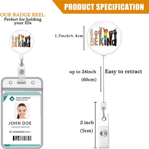 Factory direct stock of rainbow logo language badges, scrolls, easy-pull clasps, gesture "Be Kind" name badges, and <b>card</b> - Product Image 5