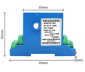 Một pha AC Power mua lại mô-đun RS485 thông tin liên lạc modbus rtu giao thức điện áp hiện tại Máy phát điện - Product Image 2