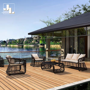 Meubles d'extérieur en rotin de haute qualité liquidation moderne ensemble de 4 meubles de jardin en rotin synthétique polyrattan à vendre - Product Image 2