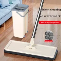 Chiffon de rechange pour serpillière robuste à friction, à fixation plate, sans effort, avec essorage intégré, pour poussière et nettoyage rapide