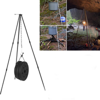 Robuste et stable activités de plein air feu de camp cuisson néerlandais trépied Mini réglable gril trépied cuisinière Camping trépied
