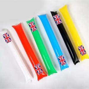 Bâton de supporter gonflable personnalisé en plastique découpé sur mesure 60*10cm avec logo de drapeau de tous les pays, vente en gros, promotionnel pour le sport - Product Image 2