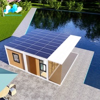 Maison mobile détachable 20 pieds 30 pieds, petite maison modulaire portable en conteneur avec 2 3 chambres à coucher, maison préfabriquée en conteneur solaire