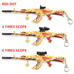 ปืนเกมโลหะโมเดล <span class=keywords><strong>AKM</strong></span> ปืนของเล่นสำหรับสะสมพวงกุญแจโลหะแบบถอดได้ปรับแต่งได้ - Product Image 4