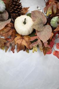 Couronne de citrouille d'automne de Thanksgiving personnalisée de la meilleure qualité Couronne de vigne ronde de 24 pouces - Product Image 4