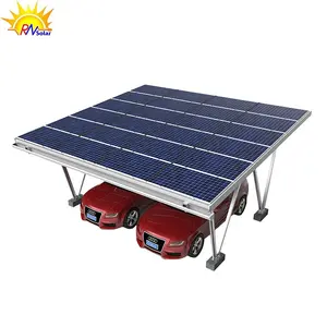 行业竞争力的价格安装太阳能车棚铝车棚太阳能光伏地面防水太阳能车棚