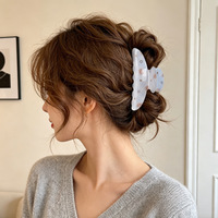 Ensemble d'épingles à cheveux style coréen et japonais, motifs ours bleu, étoile, requin, mignon, à carreaux, féminin, fait main, doux, frais, polyvalent, accessoires pour cheveux