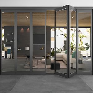 ประตูบานเฟี้ยมอลูมิเนียมสีดำ ทันสมัย ประหยัด คุ้มค่า - Product Image 4