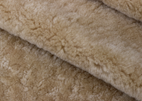 Cuir douillet en peau de mouton haute densité Slink tannerie en fourrure d'agneau Double face en cuir pour chaussure et vêtement