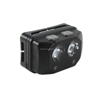 Lampe frontale anti-explosion Lontu 3W LED Spot Flood Light 3 modes d'utilisation Montage sur tête Clip de casquette Casque Utilisation IP66 Étanche