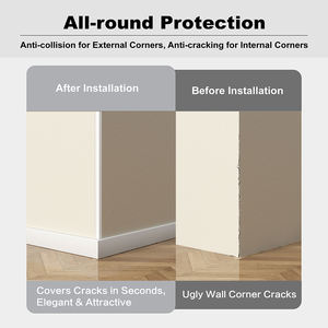 Profilé d'angle moderne en alliage d'aluminium, bande métallique de finition pour coins inégaux à angle droit, idéal pour les coins extérieurs de carrelage/parquet et murs d'hôtels - Product Image 4