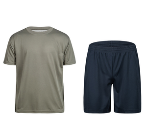 Conjunto Deportivo DFT0103 de Camiseta y Pantalones Cortos de Algodón de Secado Rápido para Hombre, para Correr y Trotar, Hecho en China - Product Image 6