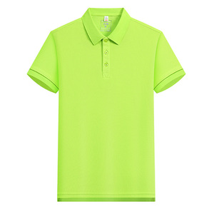 Polo Shirt Short Sleeve Solid Color Breathable Polyester Daily Wear Uniform Custom Logo Printing - Product Image 3