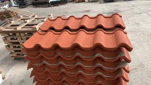 Teja <span class=keywords><strong>de</strong></span> Aislamiento <span class=keywords><strong>Térmico</strong></span> <span class=keywords><strong>de</strong></span> Diseño Moderno <span class=keywords><strong>de</strong></span> Alta Calidad, 1340X420mm, Recubierta <span class=keywords><strong>de</strong></span> Piedra, Unida a Techos Metálicos, Económica, EE. UU./Nueva Zelanda/Europa - Product Image 2