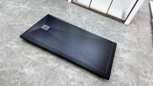 Salle de bain d'hôtel Nouveau design de sol de <span class=keywords><strong>douche</strong></span> Plateau en pierre et cabines de <span class=keywords><strong>douche</strong></span> Lavabo - Product Image 5